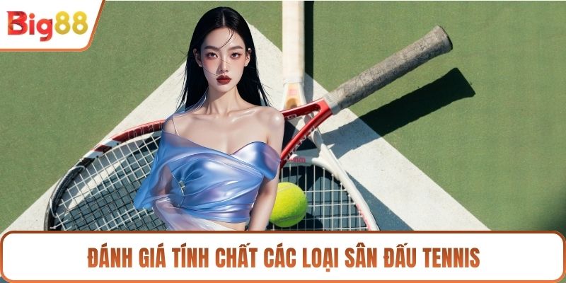 Đánh giá tính chất các loại sân đấu tennis