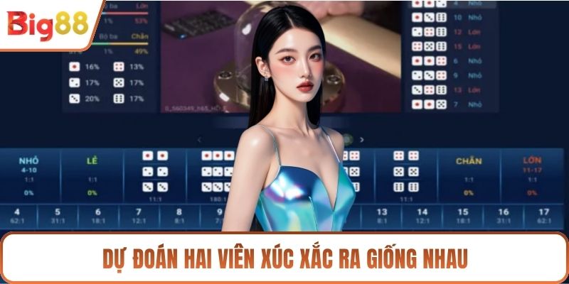 Dự đoán hai viên xúc xắc ra giống nhau