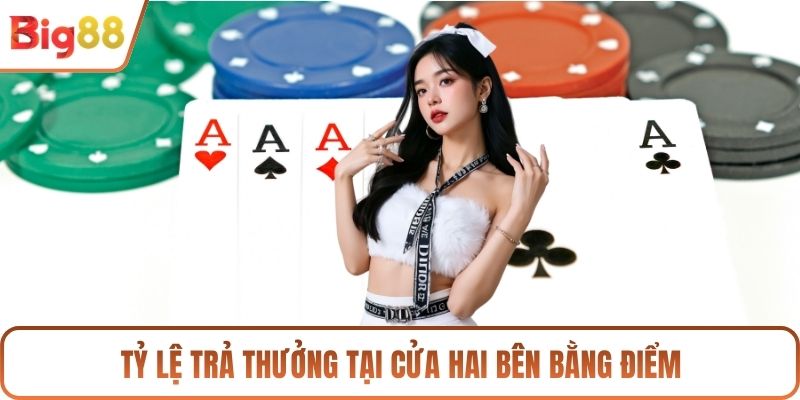 Tỷ lệ trả thưởng tại cửa hai bên bằng điểm
